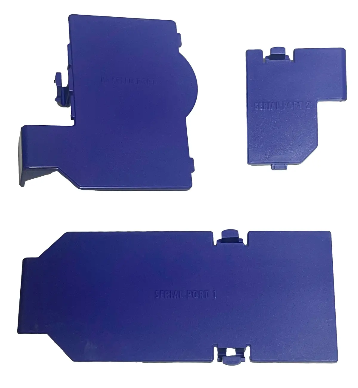 Set Of Indigo Genuine Nintendo Gamecube Console Port Covers (Preowned) 1