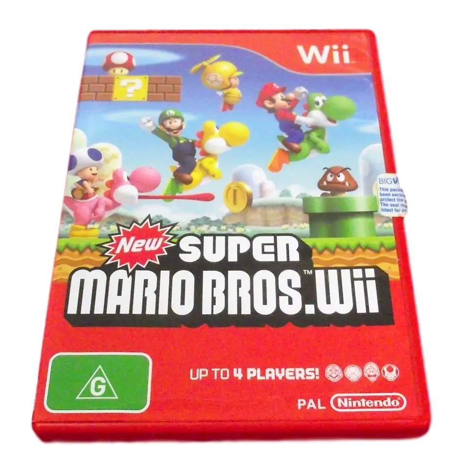 New Super Mario Bros Nintendo Wii Pal *No Manual* (Preowned) 1