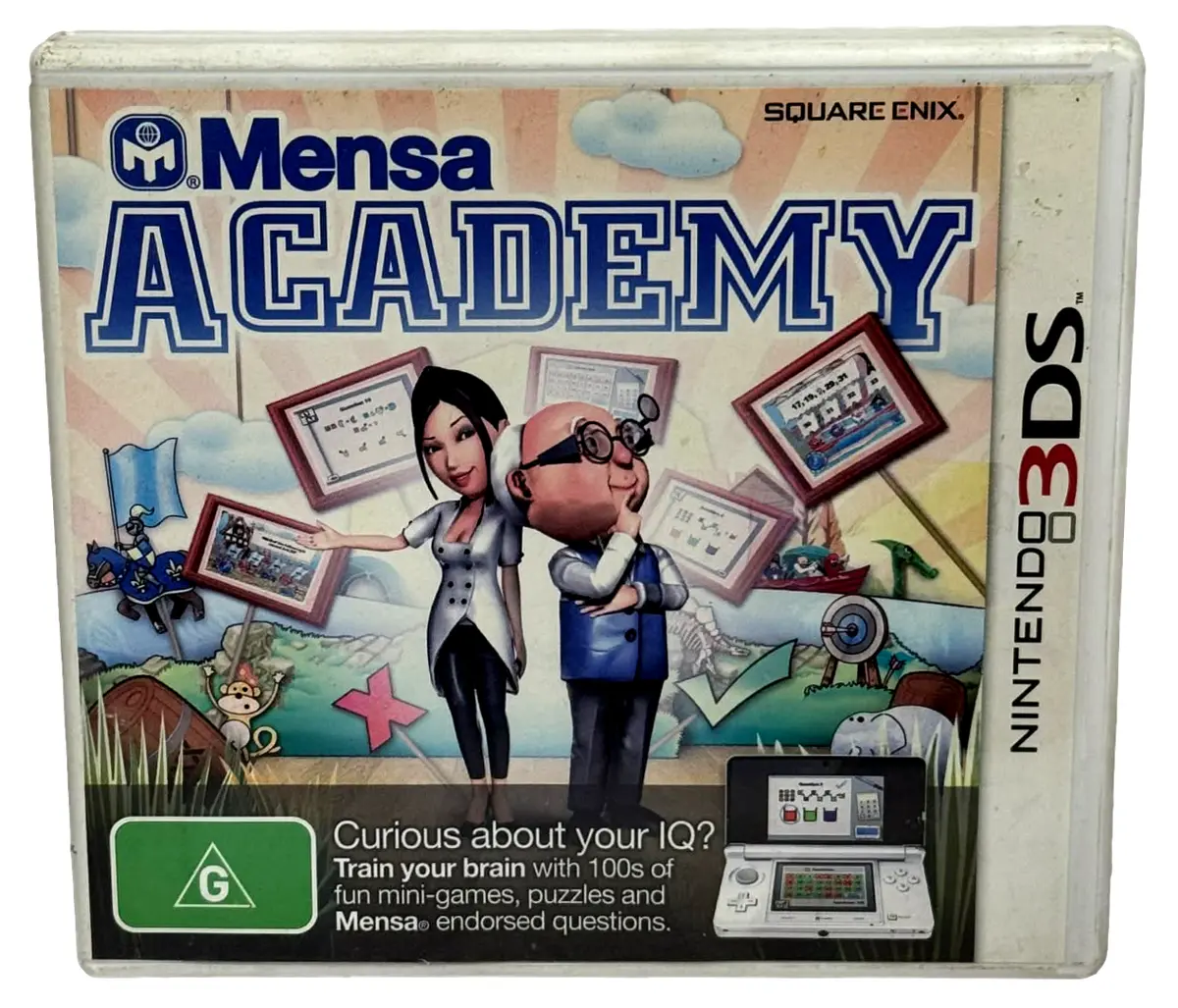 Mensa Academy Nintendo 3Ds Game (Preowned) 1