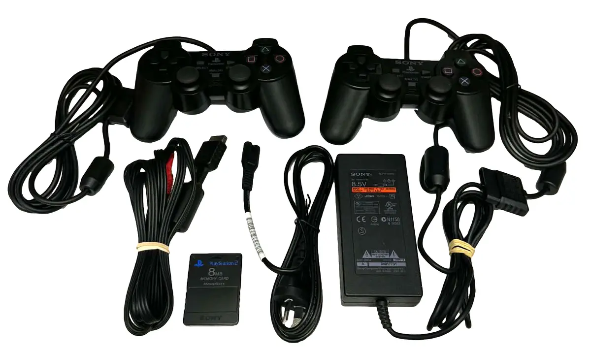 Playstation Accessory Pack Ps2 Slim Playstation 7000 Series Power Av Controllers (Preowned) 1