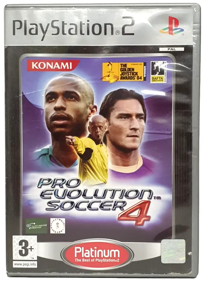 Pro Evolution Soccer 4 Ps2 Pal *Complete* Platinum (Preowned) 1