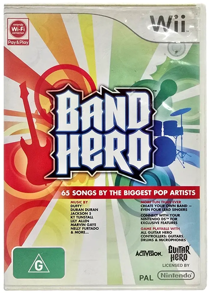 Band Hero Nintendo Wii Pal *Complete* (Preowned) 1