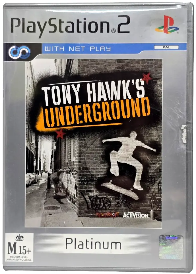 Tony Hawk's Underground Sony Ps2 (Platinum) Pal *Complete* Playstation 2 (Pre-Owned) 1