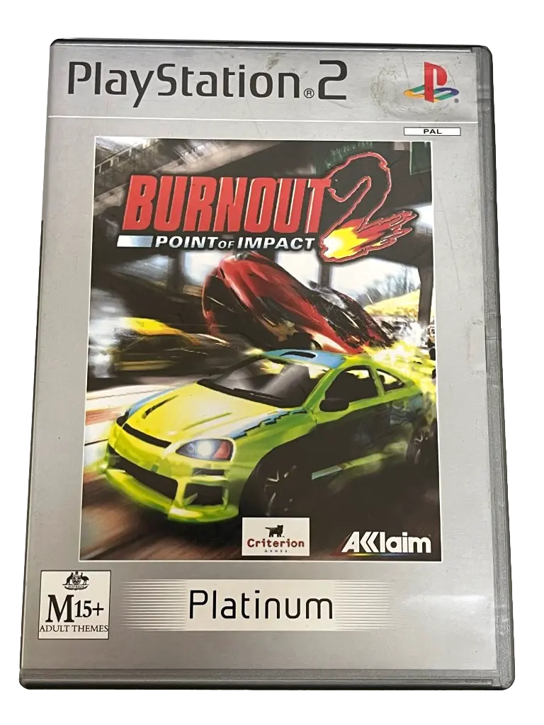 Burnout 2 Point Of Impact Ps2 (Platinum) Pal *No Manual* (Preowned) 1