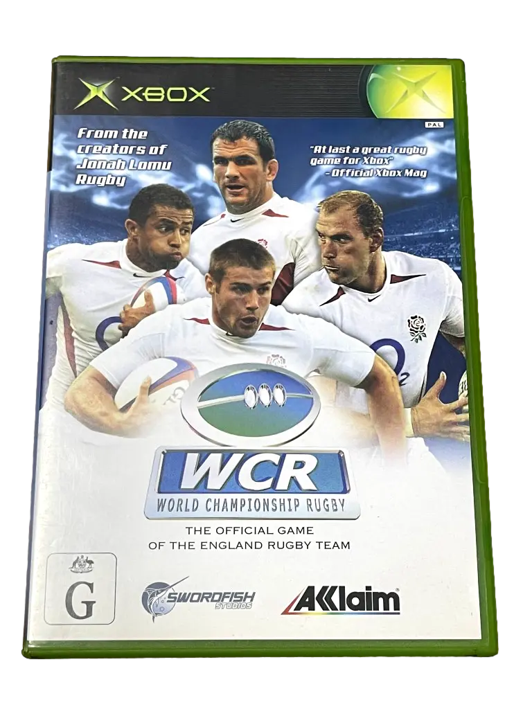 Wcr World Championship Rugby Xbox Original Pal *No Manual* (Pre-Owned) 1