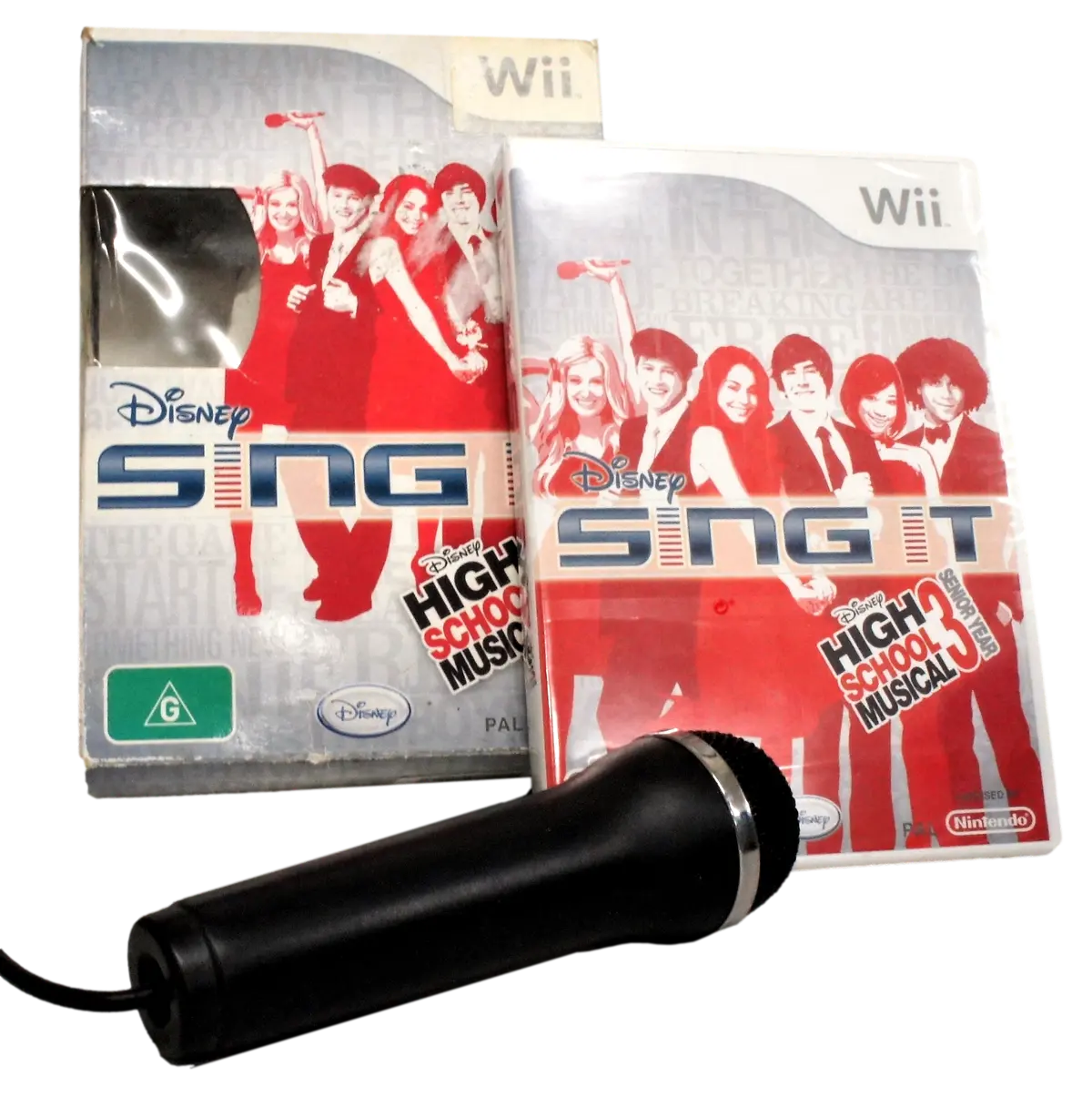 Disney High School Musical 3 Senior Year Sing It + Mic Nintendo Wii Pal (Pre-Owned) 1