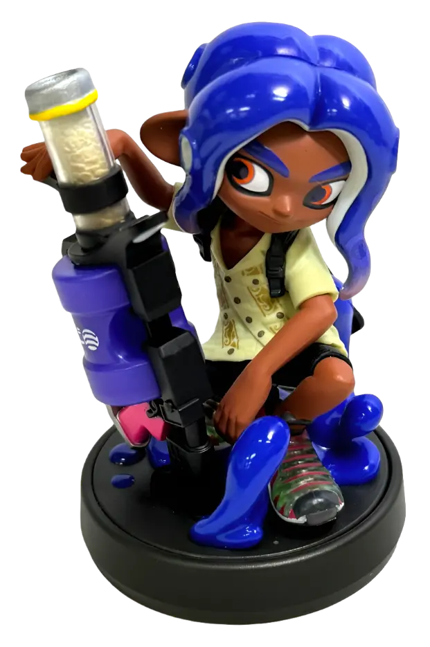 Splatoon Collection Blue Octoling Nintendo Amiibo Loose (Preowned) 1