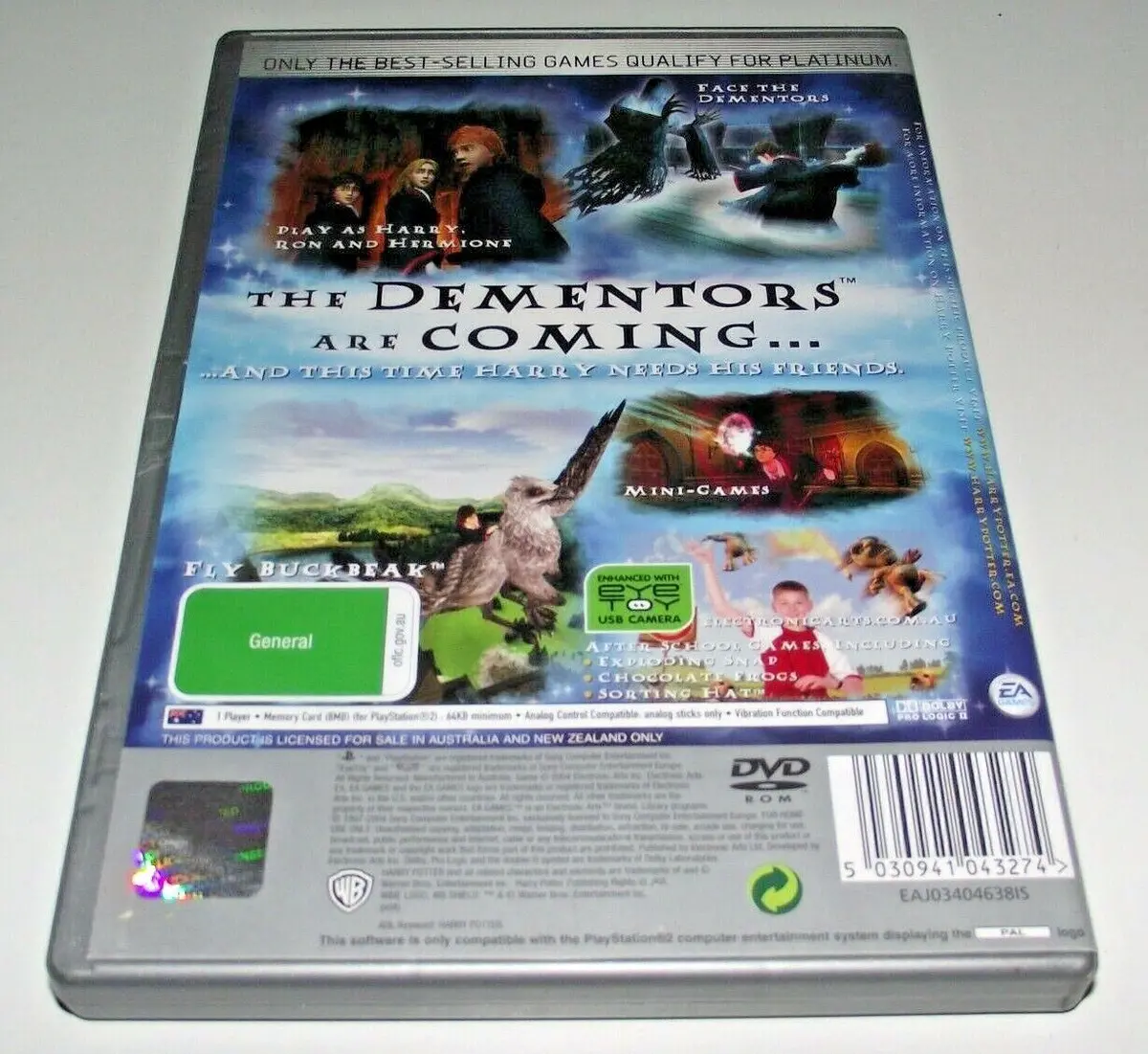 Harry Potter And The Prisoner Of Azkaban Ps2 (Platinum) Pal *No Manual* (Pre-Owned) 2