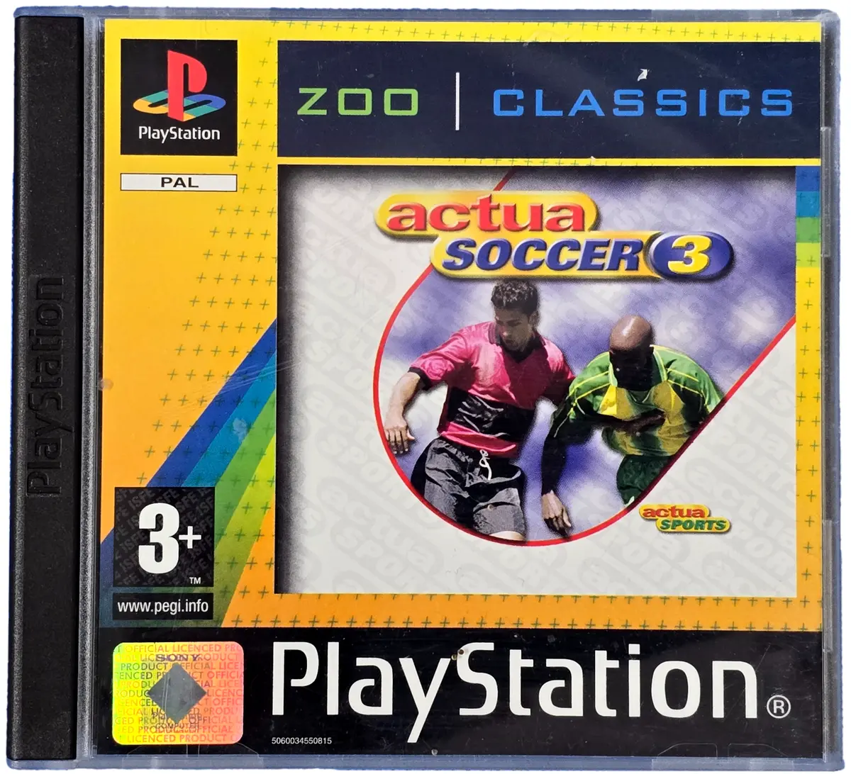 Actua Soccer 3 Ps1 Ps2 Ps3 Pal *Complete* Playstation 1