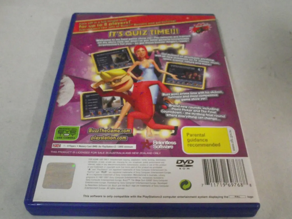 Buzz Ps2 Playstation 2 Ultimate Selection Pal Games Buzz Junior (Preowned) 4