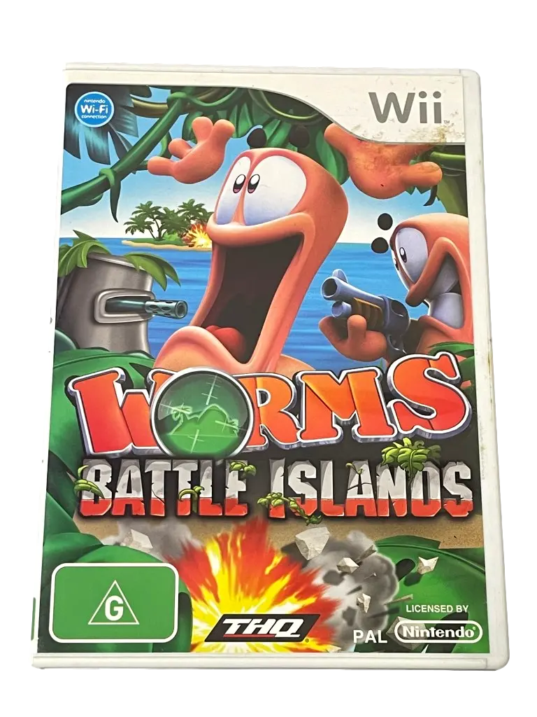Worms Battle Island Nintendo Wii Pal *Complete*  (Pre-Owned) 1