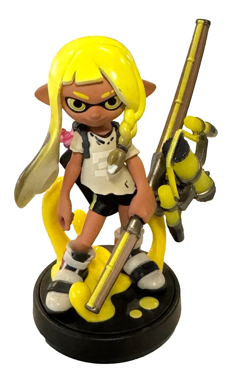 Splatoon Collection Inkling Girl (Yellow) Nintendo Amiibo Loose (Preowned) 1