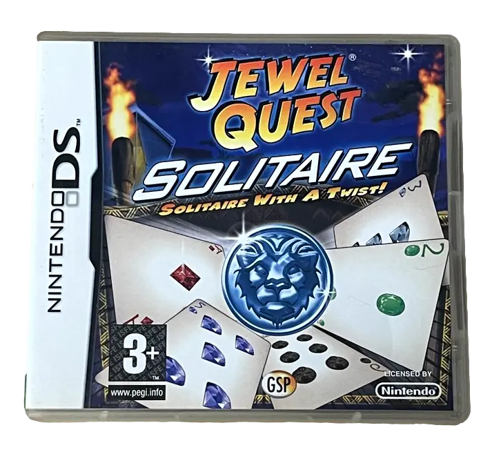 Jewel Quest Solitaire Nintendo Ds 2Ds 3Ds Game *Complete* (Pre-Owned) 1