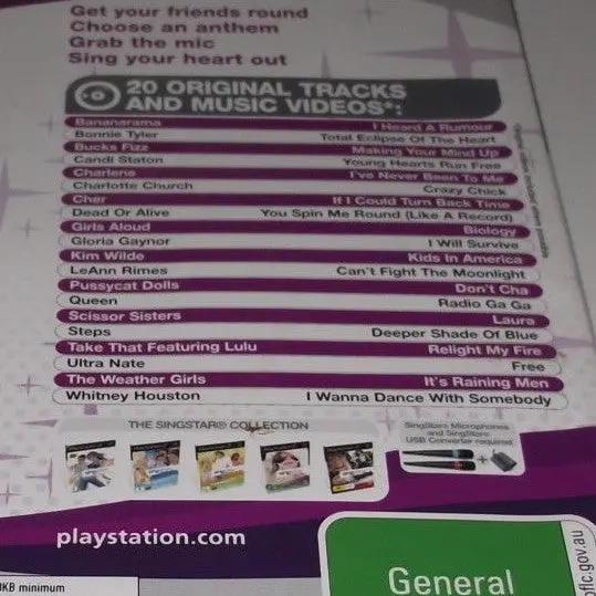 Singstar Ps2 Playstation 2 Ultimate Selection Pal Games (Preowned) 17