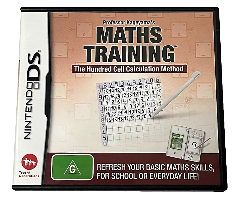 Maths Training Nintendo Ds 3Ds 2Ds Game *No Manual* (Preowned) 1