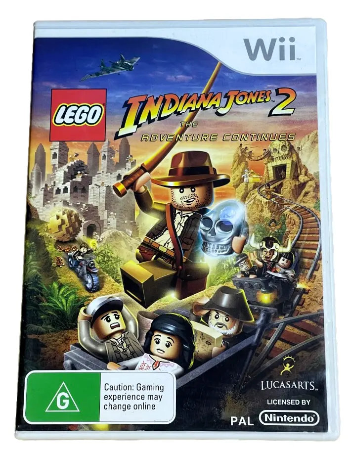 Lego Indiana Jones 2  The Adventure Continues Nintendo Wii Pal *No Manual* (Preowned) 1