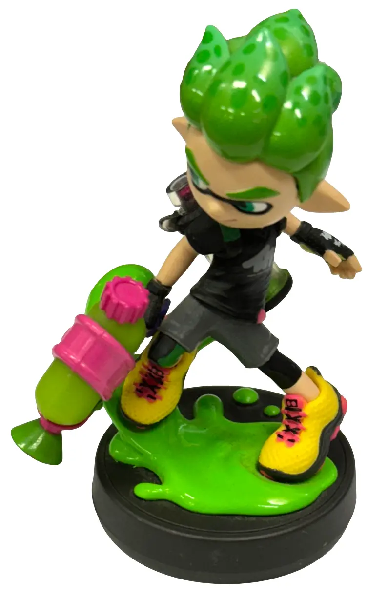 Splatoon Collection Neon Green Nintendo Amiibo Loose (Preowned) 1