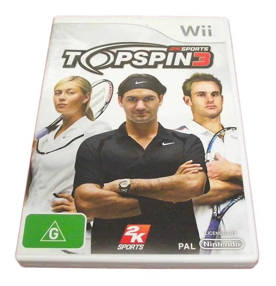 Top Spin 3 Nintendo Wii Pal *No Manual*  (Preowned) 1