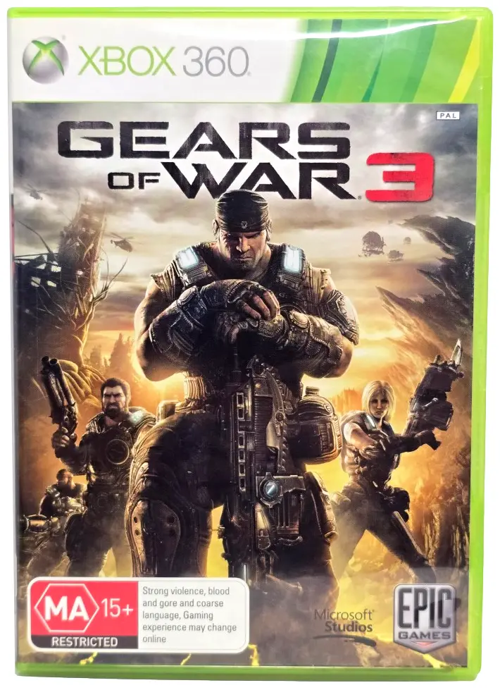 Gears Of War 3 Xbox 360 Pal Xbox360 (Preowned) 1