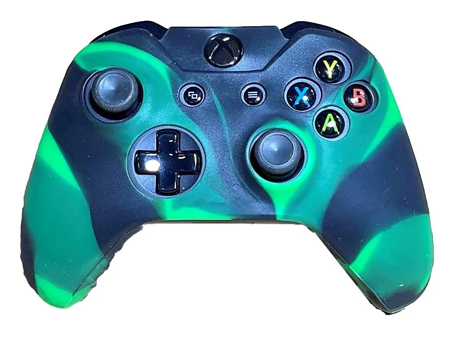 Silicone Cover For Xbox One Controller Skin Case Emerald/Black 1