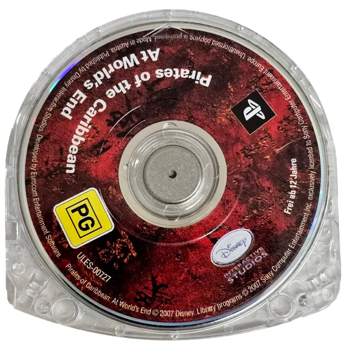 Pirates Of The Caribbean At World's End Sony Psp Game Disc Only (Preowned) 1