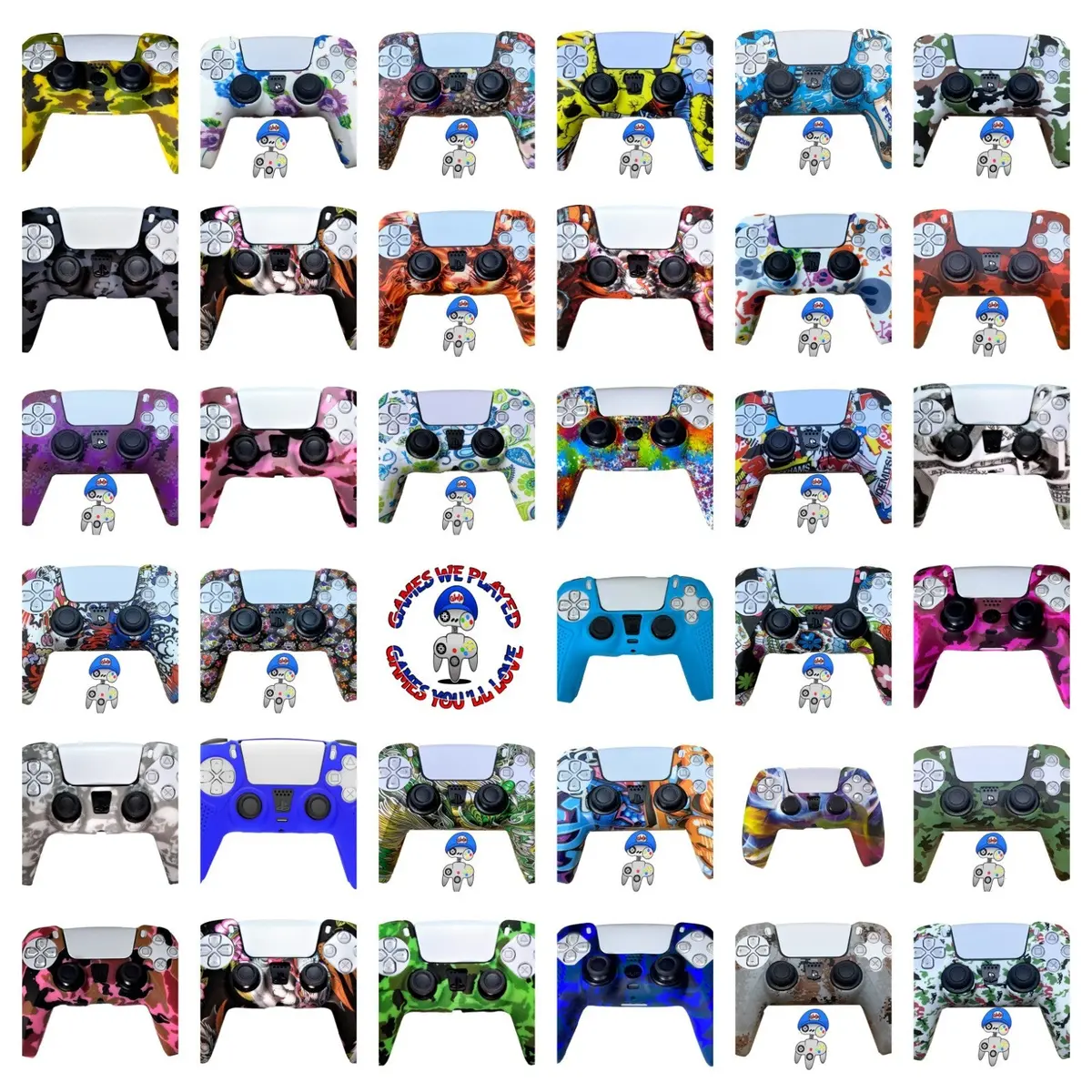 Silicone Cover For Ps5 Controller Case Skin Cool Designs Extra Grip Selection 1