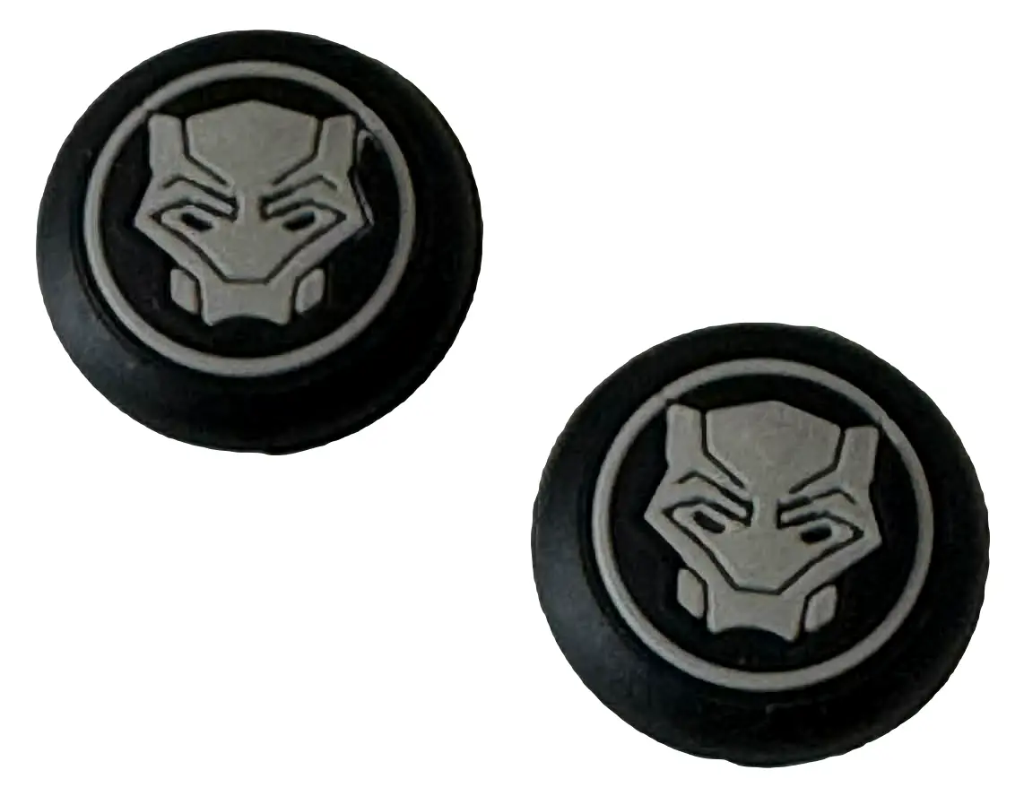 Thumb Grips X 2 For Ps4 Ps5 Xboxone Xbox Toggle Cover Cap  Black Panther Grey 1