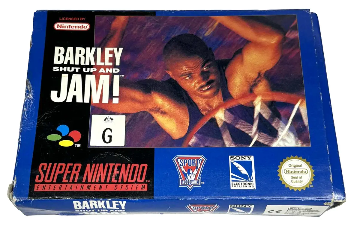 Barkley Shut Up And Jam Super Nintendo Snes Boxed *Complete* Pal (Preowned) 1