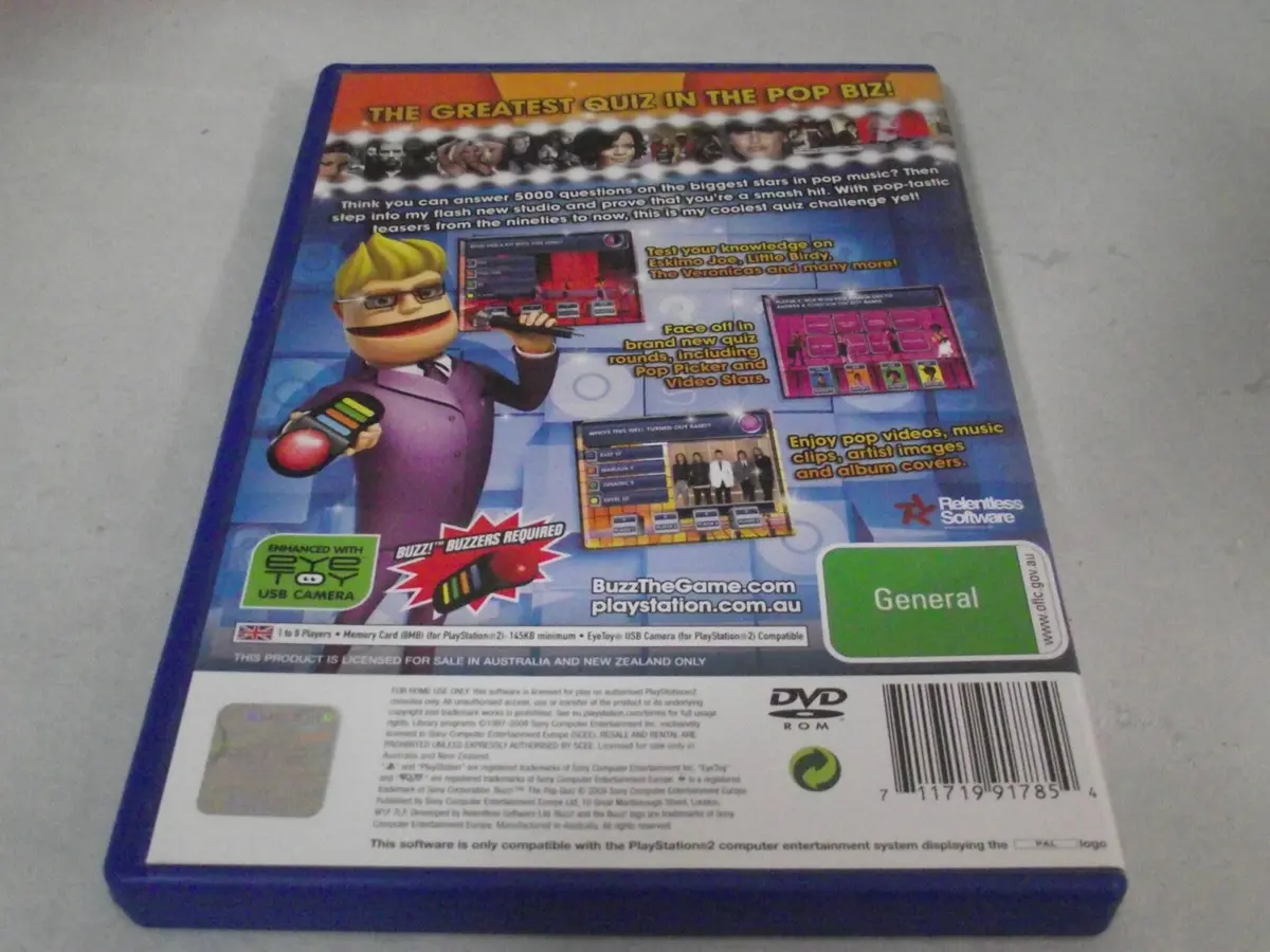 Buzz Ps2 Playstation 2 Ultimate Selection Pal Games Buzz Junior (Preowned) 5
