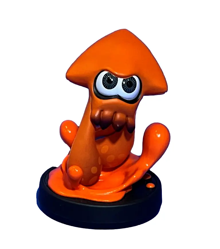 Splatoon Collection Orange Inkling Squid (2016) Nintendo Amiibo Loose (Preowned) 1
