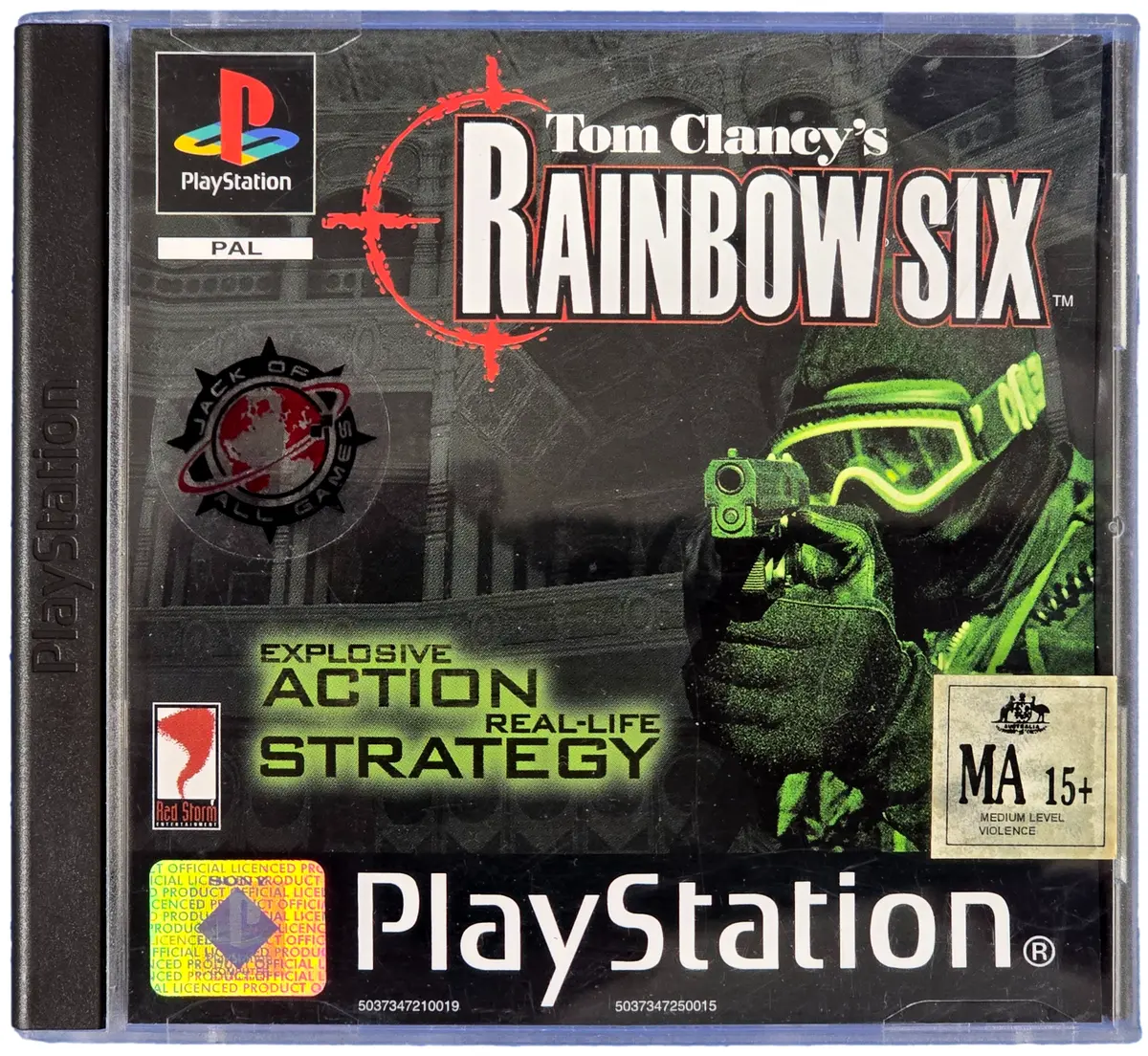 Tom Clancy's Rainbow Six Ps1 Ps2 Ps3 Pal *Complete* Playstation 1