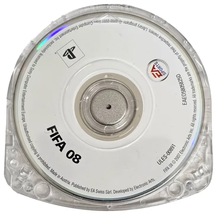 Fifa 08 Sony Psp Game Disc Only (Preowned) 1
