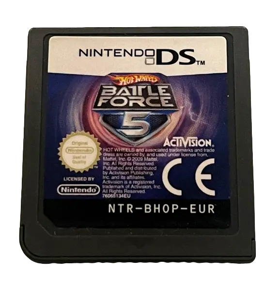 Hot Wheels Battle Force 5 Nintendo Ds 2Ds 3Ds *Cartridge Only* (Pre-Owned) 1