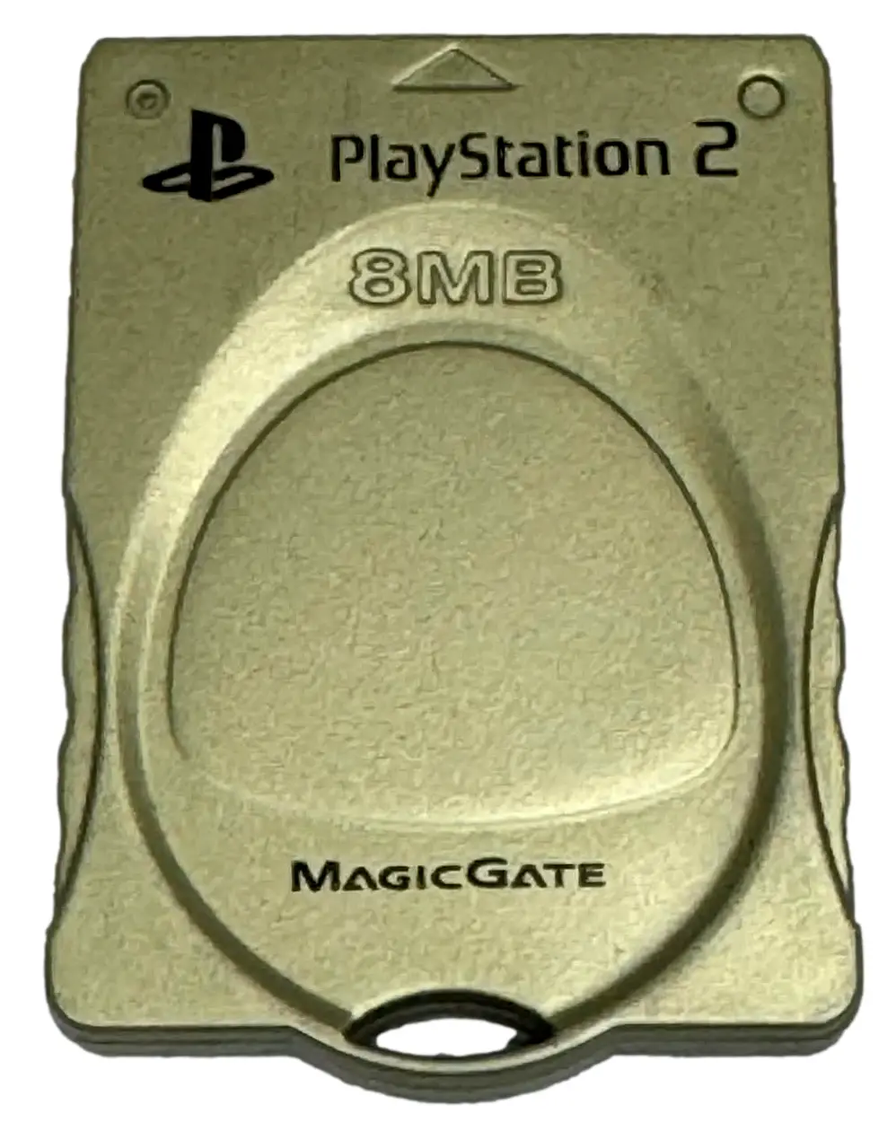 Tabbed Gold Magic Gate Ps2 Memory Card Playstation 2 8Mb (Preowned) 1