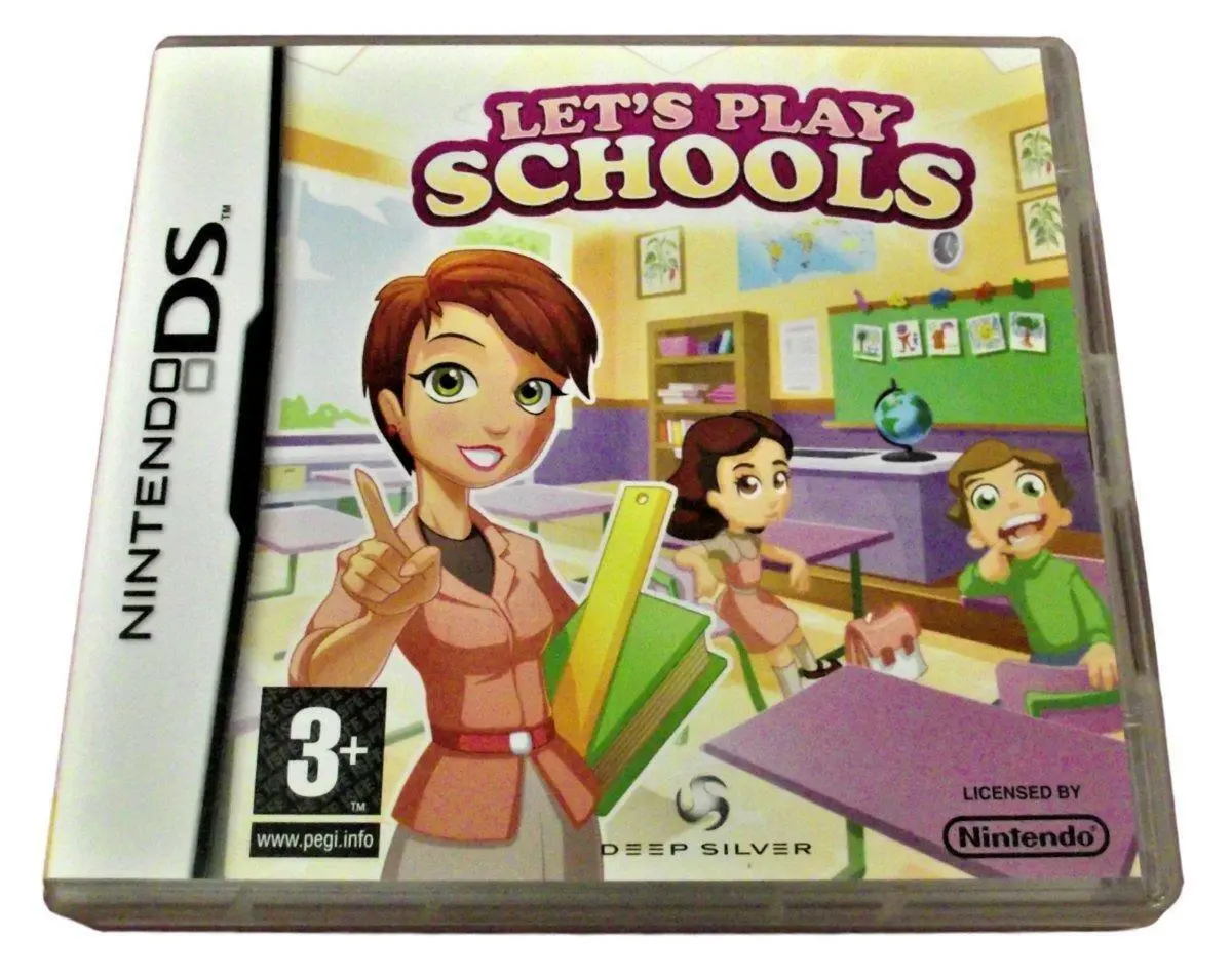 Let's Play Schools Ds 2Ds 3Ds Game *No Manual* (Preowned) 1