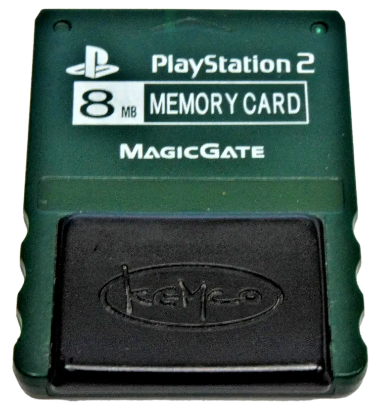 Dark Green Kemco Magic Gate Sony Ps2 Memory Card Playstation 2 8Mb (Preowned) 1