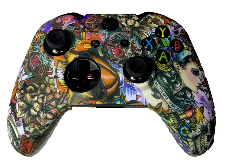 Silicone Cover For Xbox One Controller Skin - Tattoo 1