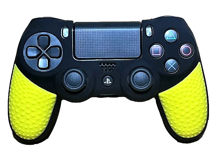 Silicone Cover For Ps4 Controller Case Skin  Black/Yellow 1