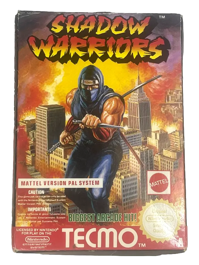 Shadow Warriors Nintendo Nes Boxed Pal *Complete* (Preowned) 1