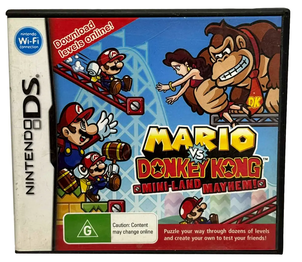 Mario Vs Donkey Kong Mini-Land Mayhem Nintendo Ds 2Ds 3Ds Game *No Manual* (Preowned) 1