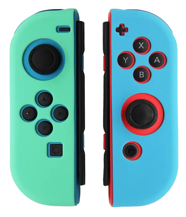 Silicone Cover For Switch Joy Con Controller Skin Animal Crossing Blue/Green 1