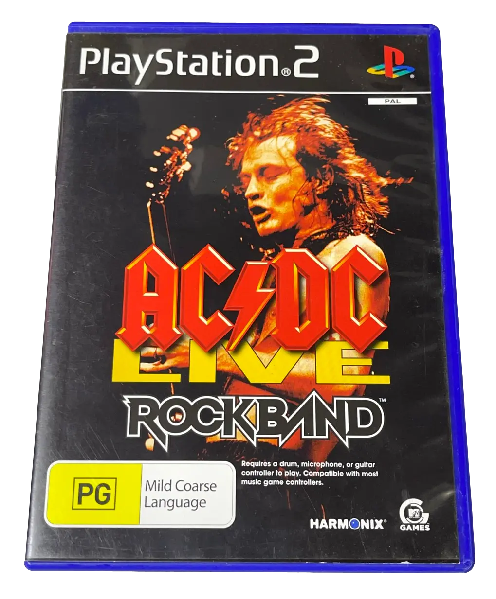 Ac/Dc Rockband Ps2 Pal *Complete* 1