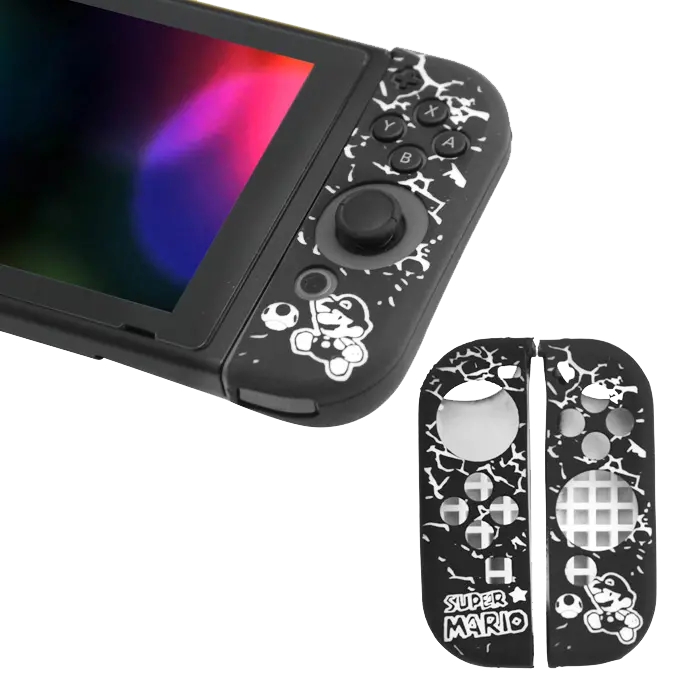 Silicone Cover For Switch Joy Con Controller Skin Case Super Mario White 1