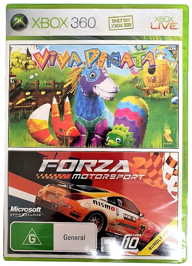 Viva Pinata & Forza 2 Motorsport Double Pack Xbox 360 Pal *Sealed* 1