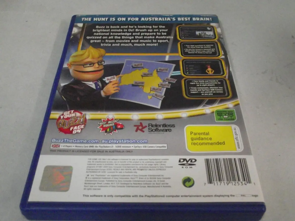Buzz Ps2 Playstation 2 Ultimate Selection Pal Games Buzz Junior (Preowned) 8