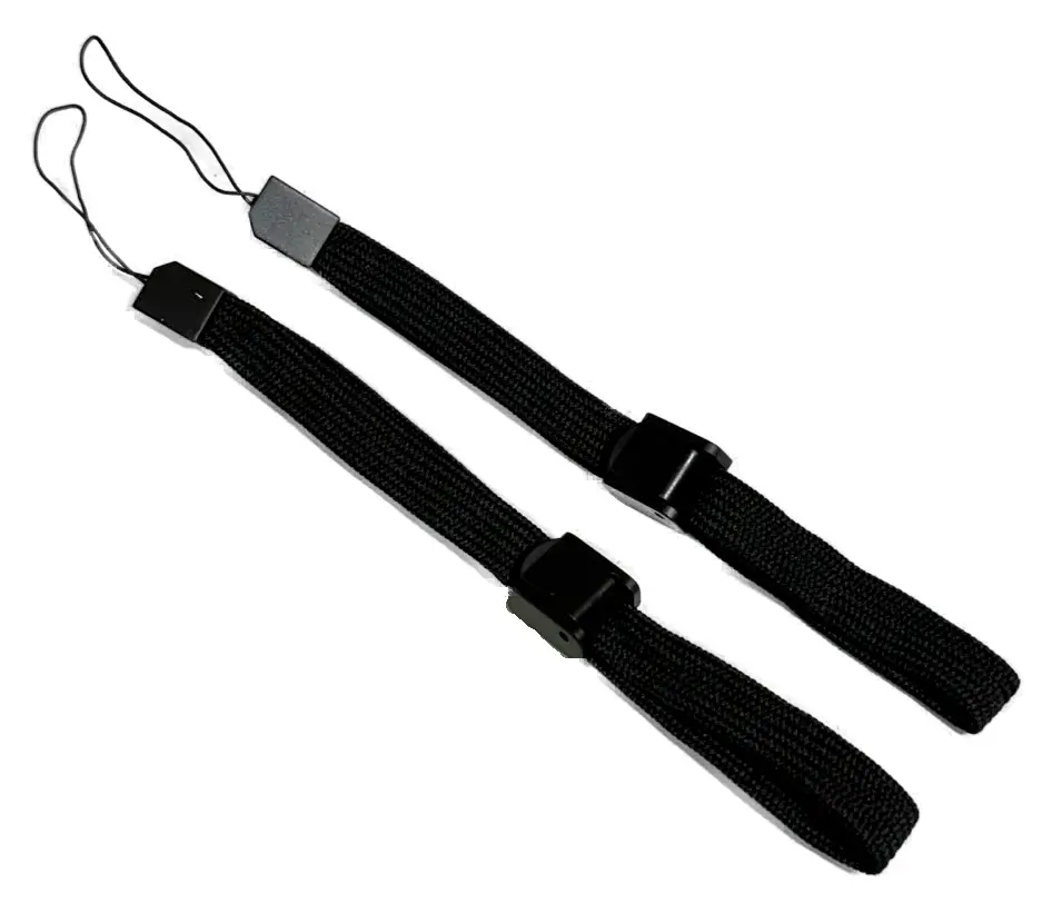 2 X Replacement Nintendo Wii Wristband Lanyard Strap Wii U Black 1