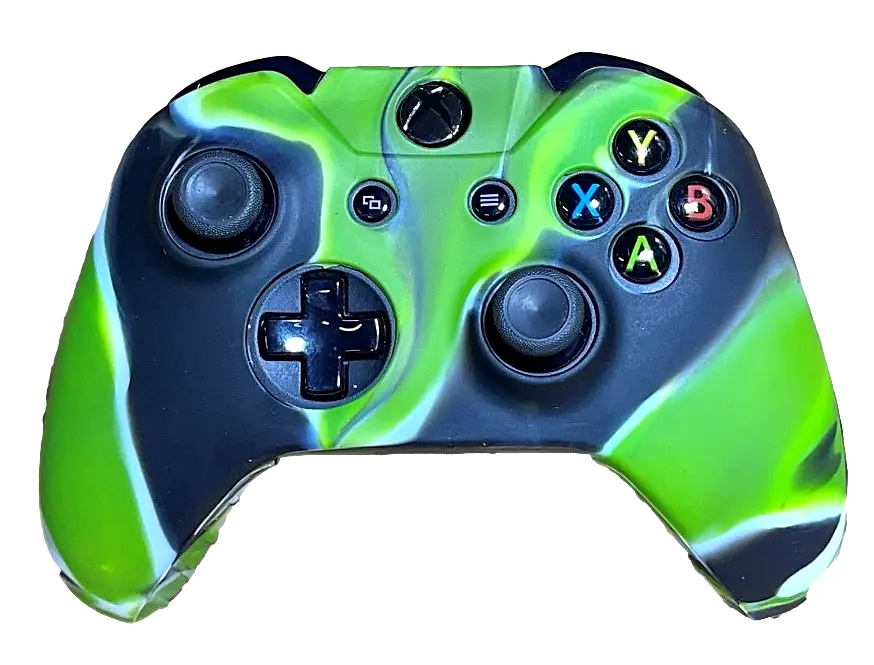 Silicone Cover For Xbox One Controller Skin Case Green/Black 1
