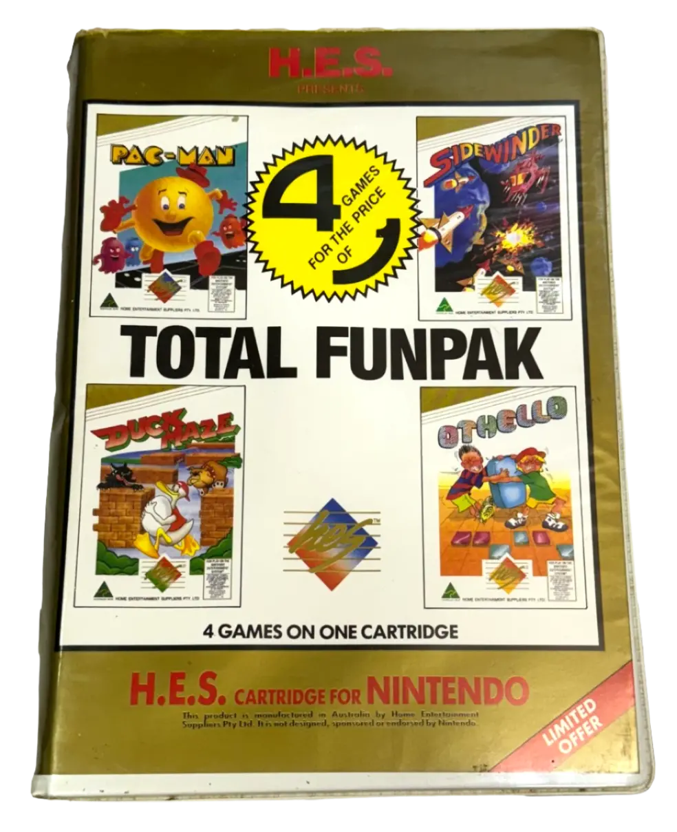 Total Funpak Nintendo Hes Nes Boxed Pal Piggy Back #3 (Preowned) 1