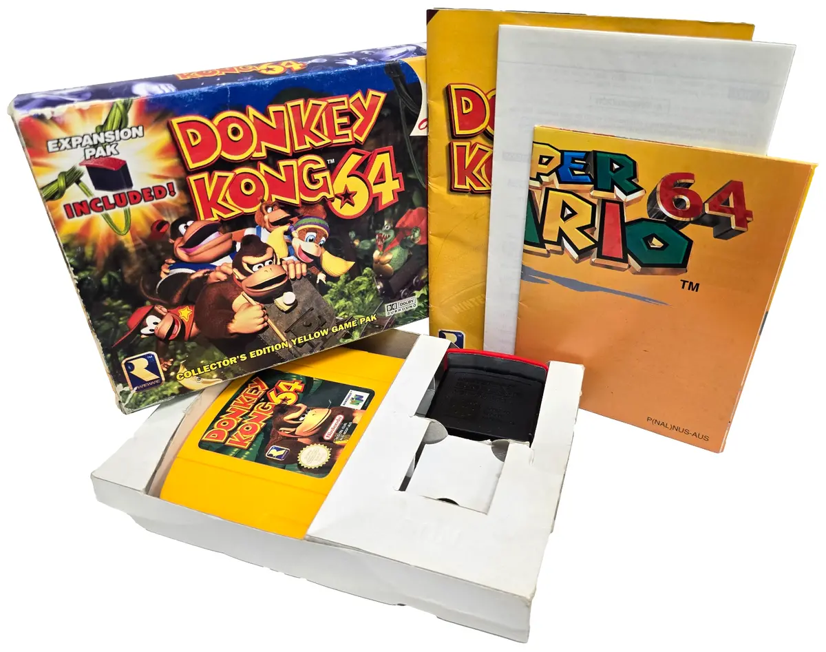 Donkey Kong 64 & Expansion Pak Nintendo 64 N64 Boxed Pal *Complete*#4 (Preowned) 1
