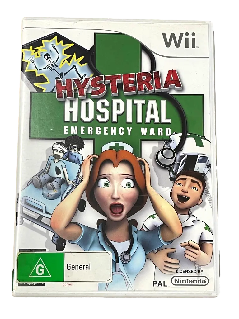 Hysteria Hospital Emergency Ward Wii Pal *No Manual* (Pre-Owned) 1